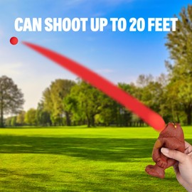 Hog Wild Bigfoot Popper Toy - Pop Foam Balls Up to 20 Feet - 6 Balls Included - Age 4+