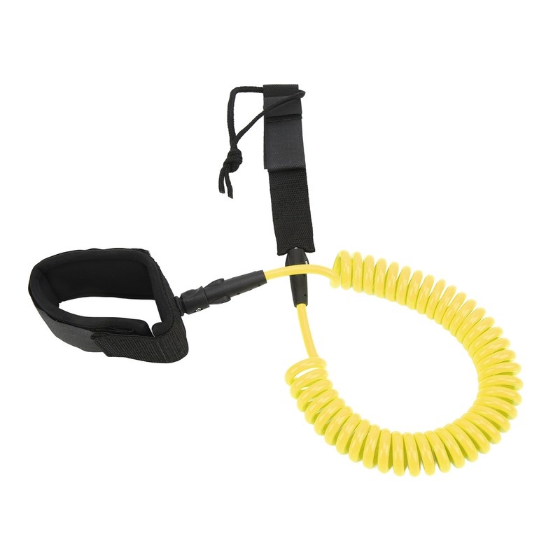Surfing Foot Rope 7mm 10ft Coiled Spring High Elastic Adjustable
