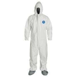 Dupont TY122S Disposable White Tyvek Coverall Suit (Sizes M-4XL) - 4XL