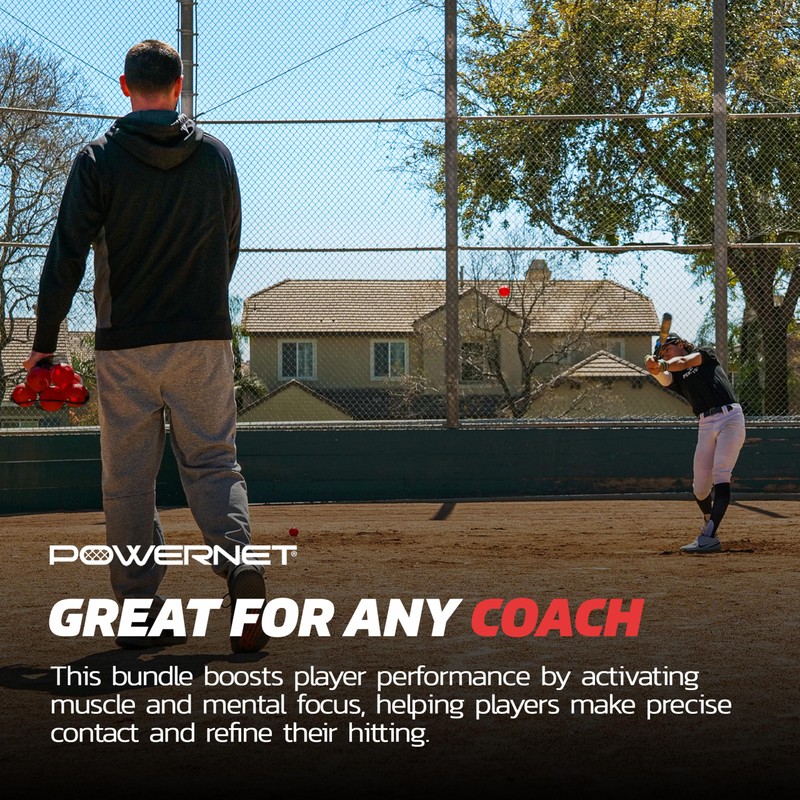 PowerNet Overload & Underload Training Baseball Bat Bundle, Baseball Training