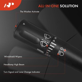 A-Premium Turn Signal Switch, Headlight Dimmer Windshield Wiper Multifunction Switch Lever Compatible with Ford F-150 2004 (Built Before 11/28/2004)