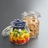 Bormioli Rocco Fido Storage Jar-Wire Bail-1 L-1 Pack, 1 liter,