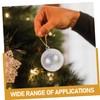 Holibanna Iridescent Ornament Baubles, Pack of 18 Transparent Plastic Baubles,
