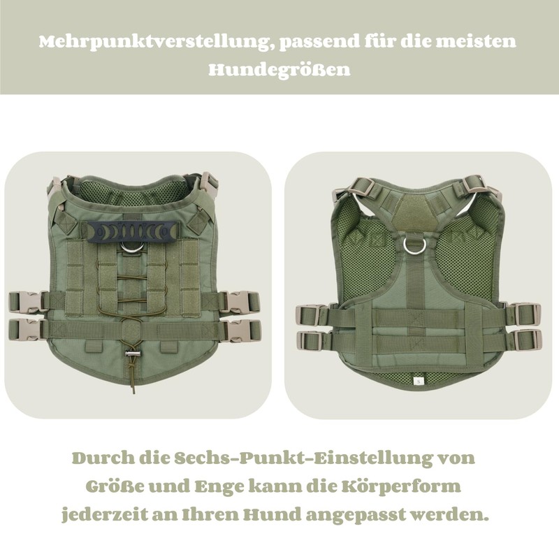 Dog Harness Medium Large Dogs with 2 Backpacks No Pull