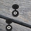 Hotop 100 Pieces Hinged Screw Cover Caps Plastic Shutter Screw