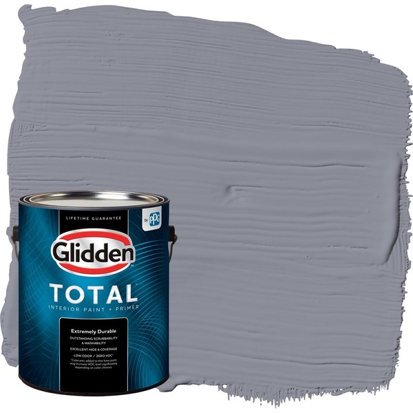 Glidden Total Interior Wall Paint & Primer All-in-One, Flannel Pajamas/Purple,