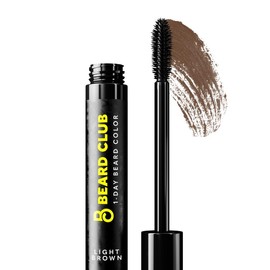 Beard Club One-Day Beard & Eyebrow Color - Available in Four Colors and Four Sizes - Temporary Color for Beard and Eyebrows, Covers Greys, Fills in Patches, and Enhances Volume - 30 Applications Per Tube:_Light Brown