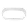 R&M Pill/Oblong 3.75" Tinplated Cookie Cutter, Silver