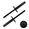 ALLCLEAN 3/16" x 3/4"Tri-Fold Large Head Rivets Assortment - 100Pcs,Black