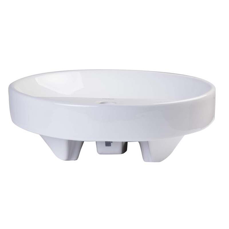 EAGO BA141 18-Inch Round Ceramic Above Mount Bathroom Basin