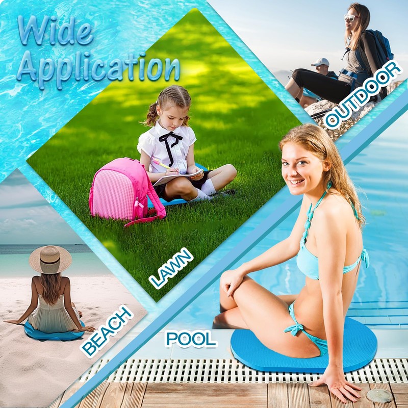 JZHLLA 5PCS Pool Seats for Edge of Pool Soft Oval