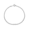 Silver Fine Curb Anklet – width 2.2 mm Length 23