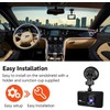 1080p Car Dash Cam With Front & Rear Video Recording