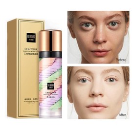One Step Tri-Color contour Isolation Cream, One Step Color Corrector, Makeup Primer Skin Tone Correcting and Brightening Primer, Neutralizing Dark Circles and Veins, Correcting Redeness Senana Marina (1 pack)