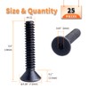 YOUFEN #6-32 X 3/4" Flat Head Socket Cap Screws 10.9