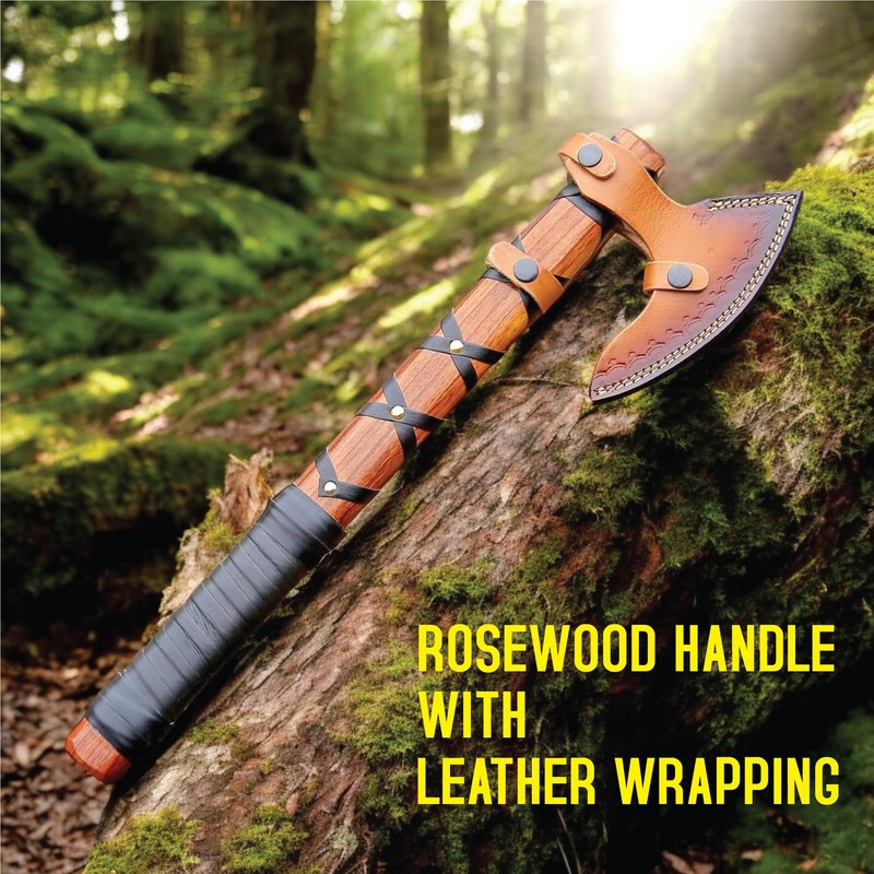 Viking Axe of Ragnar Lothbrok Hunting Axe with Rosewood Handle