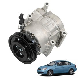 ANTUKO AC Compressor Replacement for Accent 2006-2009 1.6L 6512437 10925C