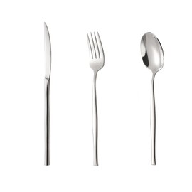 Stainless Steel Cutlery, Cutlery Set Home Hotel Restaurant Knife, Fork and Spoon Three Piece Set