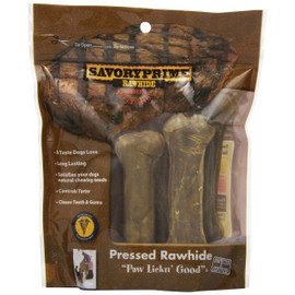 Savory Prime Pressed Rawhide Bone (6 Pack)