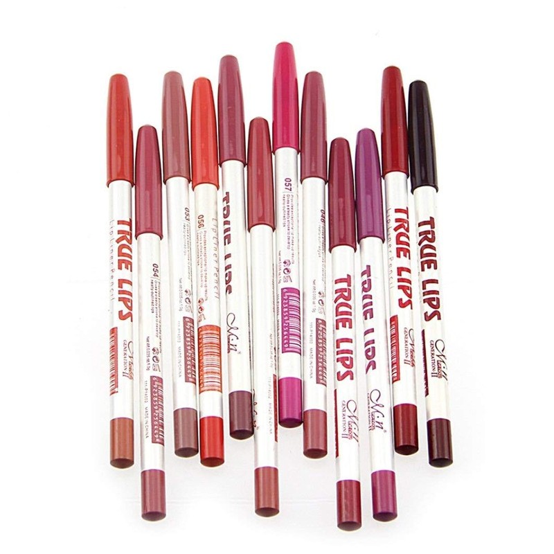12 Colours Lip Liner Set Waterproof Lipstick Lip Liner Pencil
