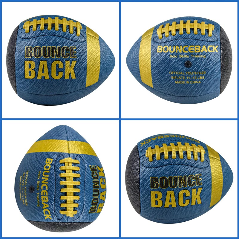 BOUNCEBACK Training Football, Size 7, Youth Training Football Equipment for