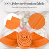 PLOYMONO Orange Heavy Duty Cloth Napkins - 17 x 17