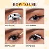 QUEWEL DIY Lash Extension Kit, 320Pcs 60D+80D Lash Clusters 12-18mm