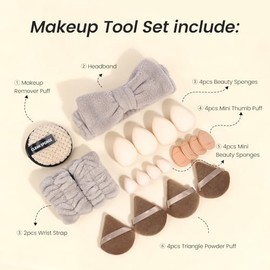 MAANGE Juego de 38 brochas de maquillaje sintéticas de alta calidad para correctores de polvo de base, rubor, sombras de ojos, kits de brochas de maqu