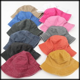 White Fang CZ518 Hat, Plain, Pressed Color, Buckwheat Hat, Stylish, Travel, Simple, Festival, Men's, Women's,, blue