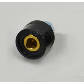 RIVERWELD TIG Welding Cable Panel Connector Socket DKZ35-50 315Amp with Black Color Dinse-Style Quick Fitting