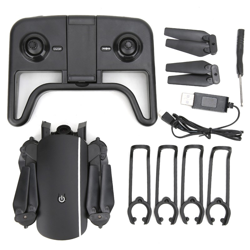 1808 Foldable Black WiFi FPV 1080P Camera Optical Flow Positioning