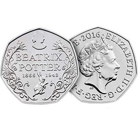 Fev's Beatrix Potter 50p - SELECT YOUR COIN Centenary (2016) Uncirculated with Certificate of Authenticity, Care Advice and Cleaning Cloth