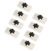 Astro Mini Caster Set of 8, Light Gray, Wheels Black,