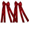 2Pcs Ribbon Hair Bows for Women,Tassel Ribbon Bowknot Hair Clips