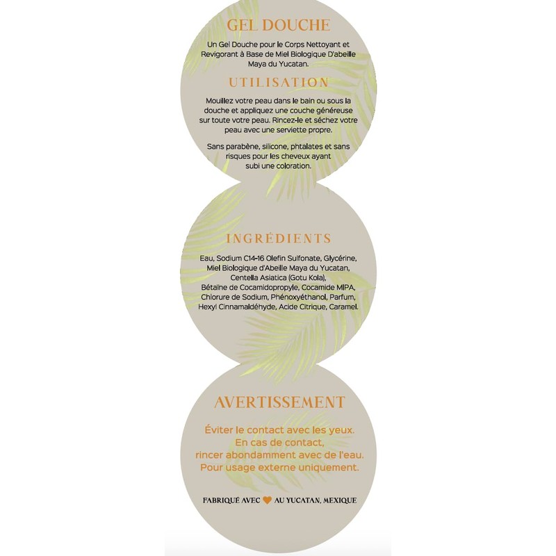 Yucatan Herbal Mayan Bee Honey Body Wash