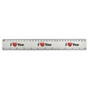 'I Love You' 30cm (12 Inch) White Plastic Ruler (RL00092510)