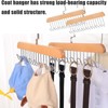 2 Pack Belt Hanger for Wardrobe, Anti Slip Multi Hook