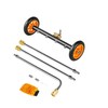 VEVOR 16" Pressure Washer Undercarriage Cleaner, Stainless Steel Surface Cleaner