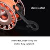 KEEP DIVING Durable Stainless Steel Double Ended Clip Hook Bolt