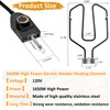 Upgrade 1650W Electric Smoker Heating Element Replacement Kit with Adjustable