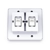 Leisure LED Modern Double SPST On-Off Switch with Bezel, 12-Volt,
