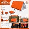 2-Person Emergency Tent for Camping – Waterproof Thermal Survival Shelter