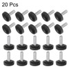 uxcell 20pcs M4 x 12mm Metric Male Thread Knurled Knobs,
