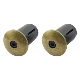 WHYHKJ Bar End Plugs 1 Pair Bronze Bicycle Handlebar Plugs Aluminium Alloy Handle Plug Road Bike Bar End Plugs Handle Grip Bar End Stoppers Bike Accessories