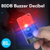 Mini Flashlight Portable Rechargeable Buzzer Alarm Keychain Light for Camping