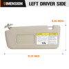 Sun Visor for 2004-2005 Toyota RAV4, Left Driver Side Beige
