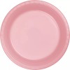 Small 7" Plastic Disposable Plates -Vibrant Solid Colors Appetizer Dessert