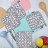 DMZK 4 Pieces Pot Holders with Pocket, Large Cotton Pot