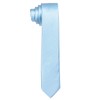 DonDon men's slim tie, 5 cm, plain, matt, shiny and