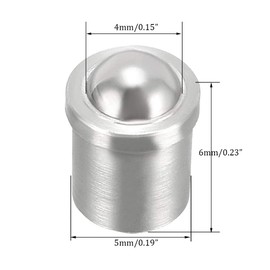 NACX Ball Plunger, Ball Detent, Spring Plunger Screw, 20Pcs (5 x 6, 25N)